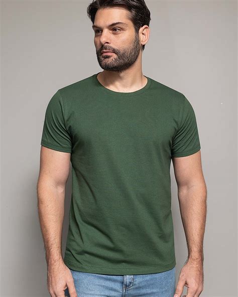 Camiseta estilo militar masculina .